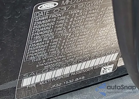 2019 Land Rover Range Rover 3.0L V6 Supercharged Hse из США, поврежденный, VIN SALGS2SV6KA555683